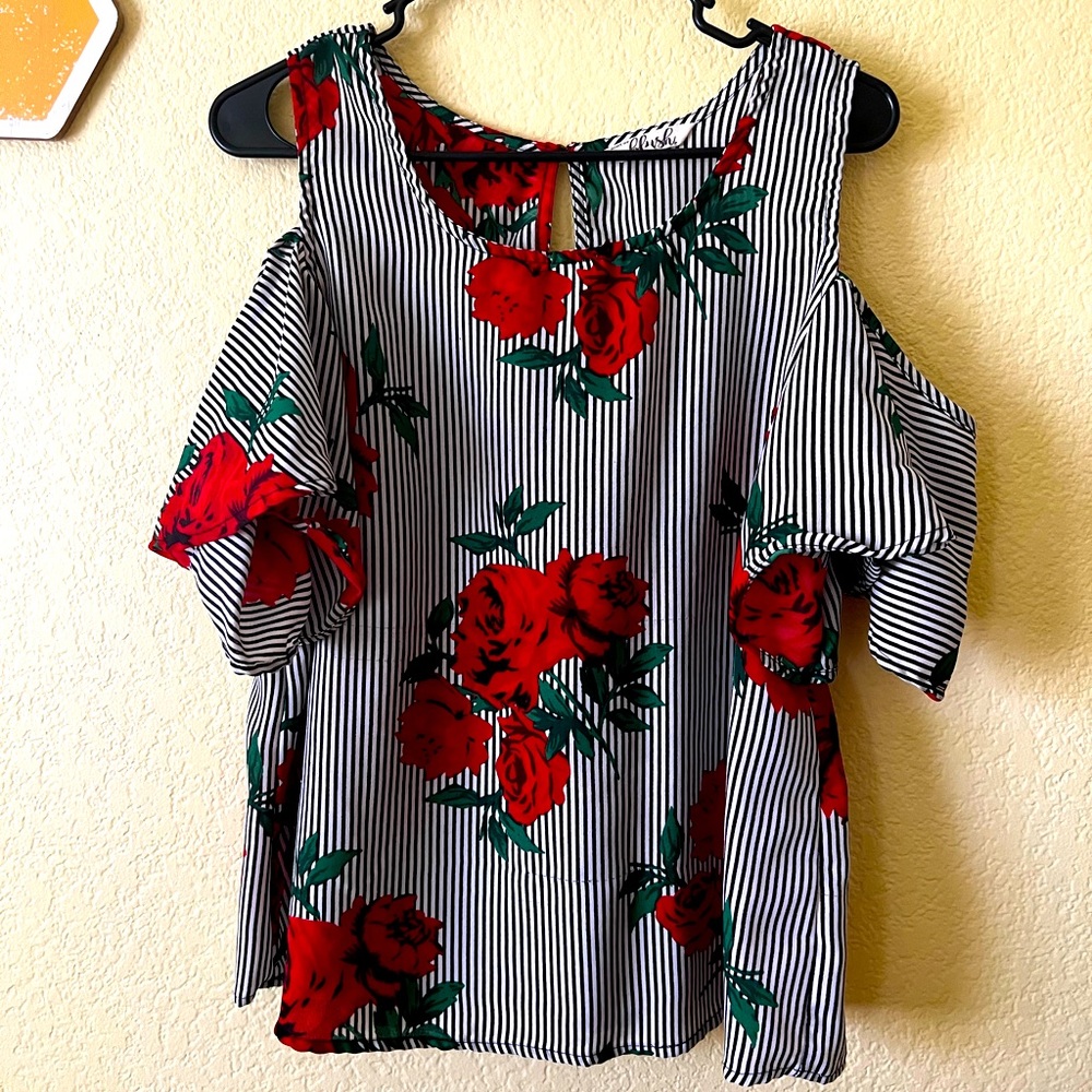 Cold shoulder blouse